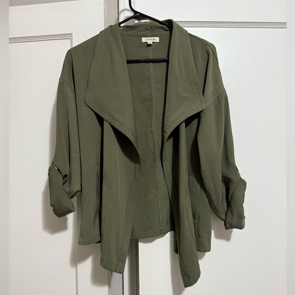 Max Studio Khaki Women's Utility Jacket